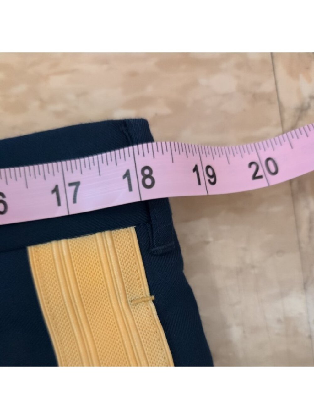 US Army Creighton AB 451 Trousers Officer Mens 38R Pants Dress Blue Yellow Uni - Picture 10 of 11